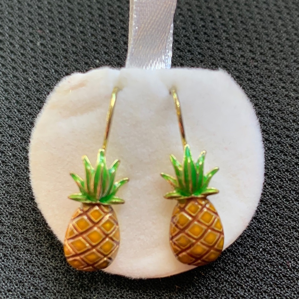 New Pineapple Dangle Earrings 1” drop